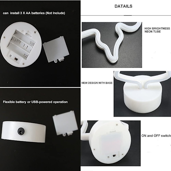 Ananas Neon Skilte Neon Lys Med Holder Base Dekor Lys, LED Lys Op Acsergery Gave