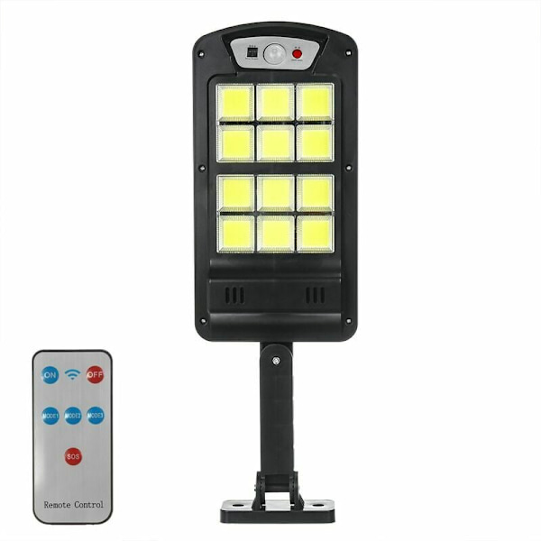500w 240 COB Solcells Gatubelysning PIR Utomhus Rörelsesensor Vattentät Ljuslampa