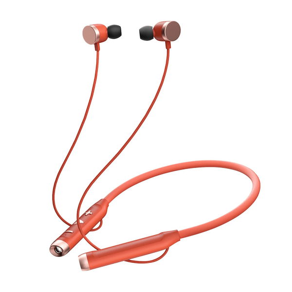Bluetooth hörlurar Trådlöst Bluetooth headset med flash-sporthörlurar Speldator（röd）