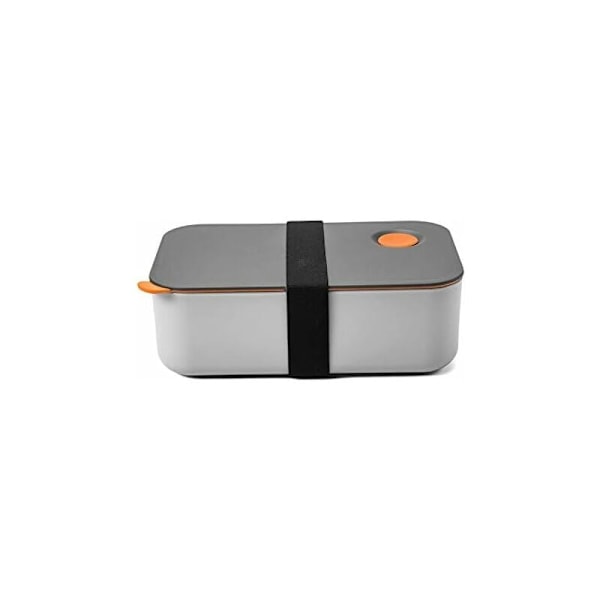 1000 ml lunchlåda med 2 fack, BPA-fri miljövänlig lunchlåda, förseglad lunchlåda för kontor, skola, hem och picknick (orange)