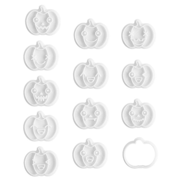 Græskarudtryk Kage Fondant Stempel Bageforme Kage Dekoration Værktøjer