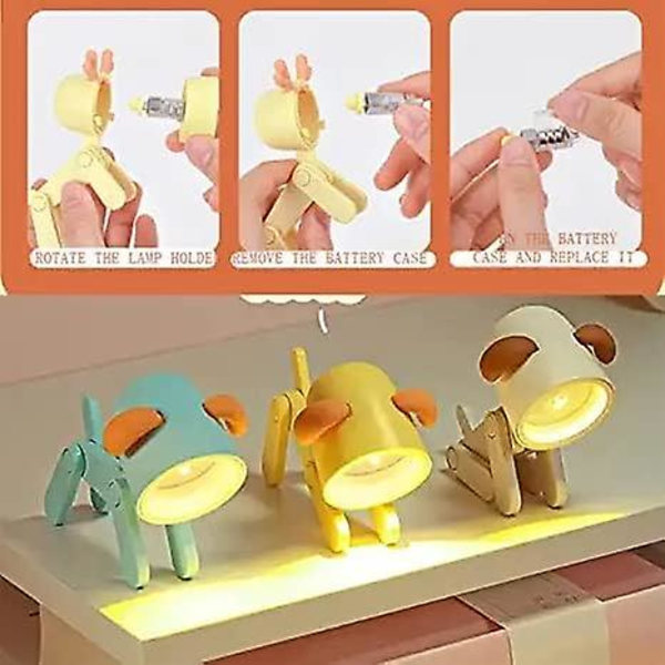 Mini LED Hjortebordlampe, Blå