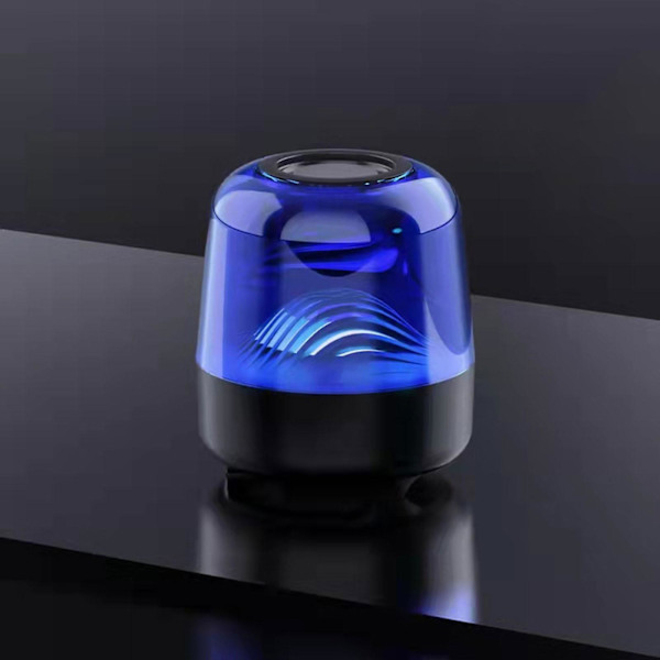 LED Bluetooth-högtalare, trådlös nattlampa, bra present till flickor, pojkar, barn och tonåringar 20240217 (blå)
