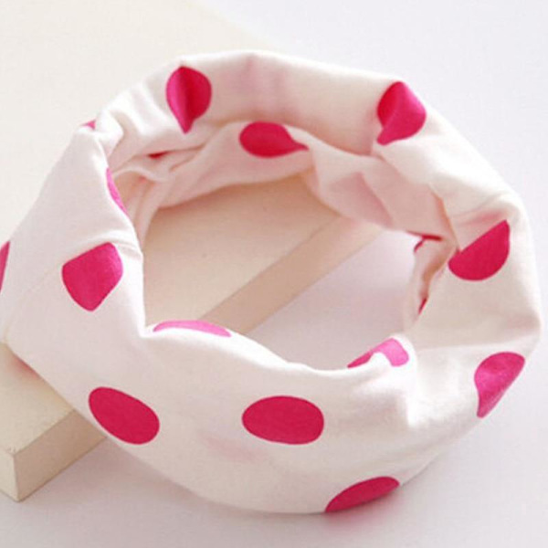 Vår/höst/vinter Bufandas Bomull Lic Baby Lovely O Ring Scarf vit blomma