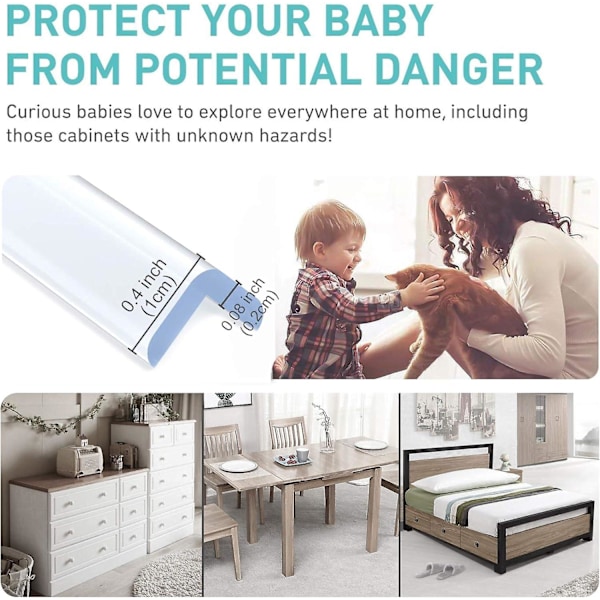 Baby Furniture Edge Protector, 3 Meter Tape Furniture Edge Updated Wider and Thicker