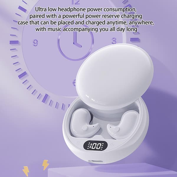 Smart Digital Trådlöst Bluetooth-headset In-Ear Brusreducerande Bluetooth-headset（Vit）