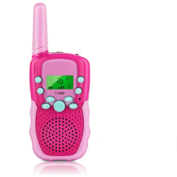 FlkwoH Dubbelsidig röd pulveriserad uppladdningsbar walkie-talkie, USB typ C walkie-talkie med VOX för äventyrsspel, vandring, cykling