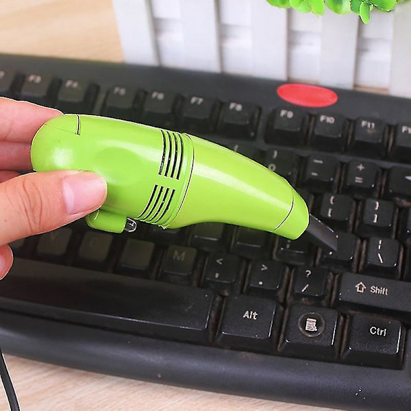 Tangentbordsrengörare Stark sugkraft Bärbar Mini Usb Dammsugare Handhållen Tangentbordsdammborste För Dator Jikaix（Gul）