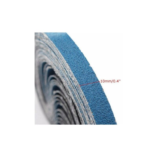 10 x 330 mm Korn 40 Slipmaskin Slipband Pack om 10