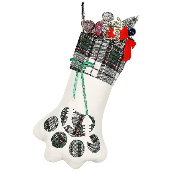 Julstrumpor, 1-pack stora storlek kabel stickade stickade julstrumpor