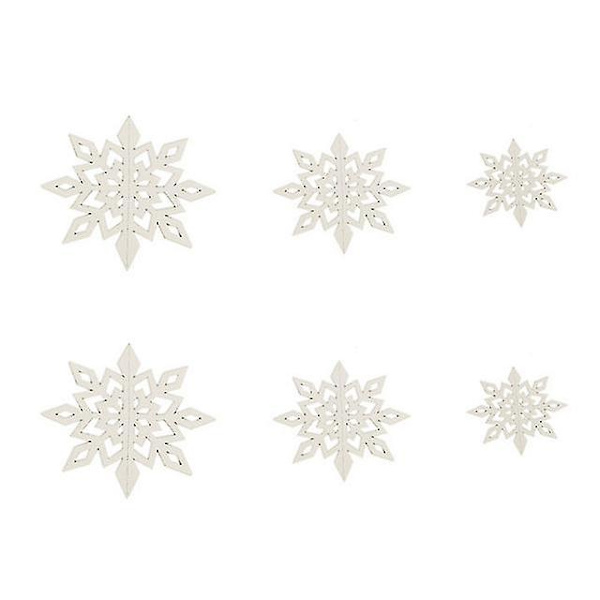 3D snöflinga dekoration 3D snöflinga hängande dekorationer med spiral för vinterfest sovrum takdekoration fönsterdörr semester prydnad festiva