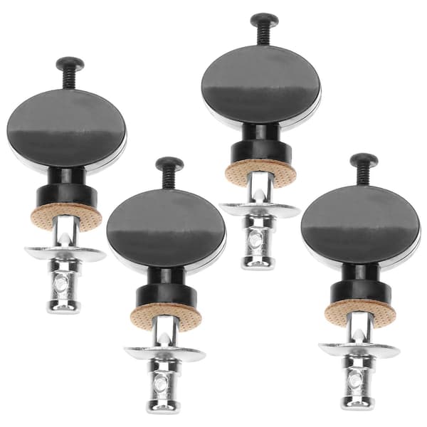4-pack Ukulele Stämskruvar Stämknappar Strängar Ukulele Gitarr Stämknappar (4,3X2 cm, Svart)