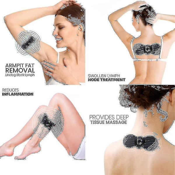 Lymfedrænage Massagepude, Lymfedrænage Massageapparat Til Arme, Nakke, Skulder, Ryg, Talje, Ben