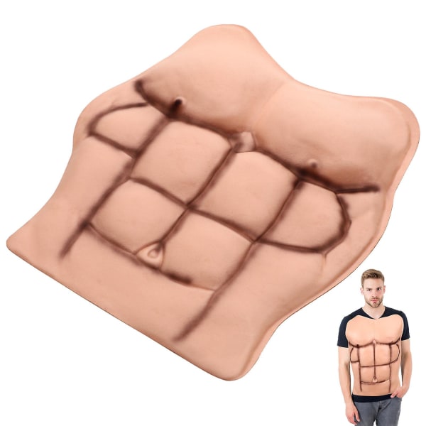 Fake Muscle Props Cosplay Makeup Fun Fake Breasts Egnet for maskeradekostymer Halloween Party Cosplay (M, som vist)