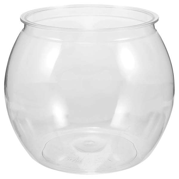 Akvarium i plast, transparent, litet akvarium, litet akvarium för kampfisk, guldfisk (16,50 x 16,50 x 13,50 cm, transparent)