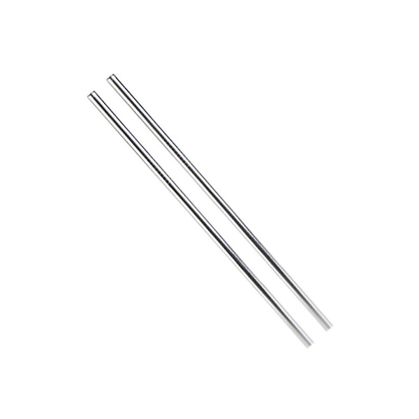1 stk 215x6 mm rustfritt stål drikkesugerør gjenbrukbar rett sugerør (original farge) (størrelse 1, sølv)