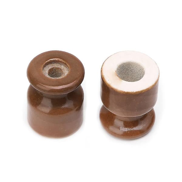 5 st högfrekvent elektrisk porslinsflaska 24 mm porslinskeramisk isolator (vit)