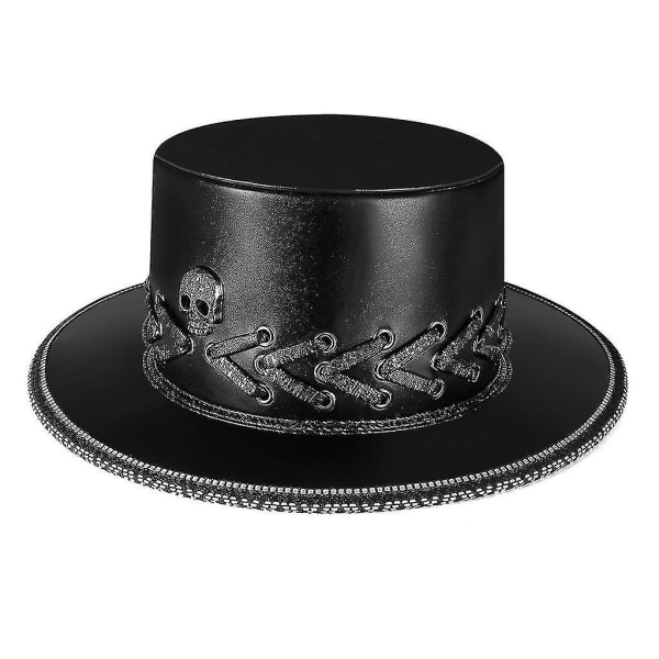 Steampunk Leather Plague Doctor Hat Dress Up Top Hat For Halloween Costume Props