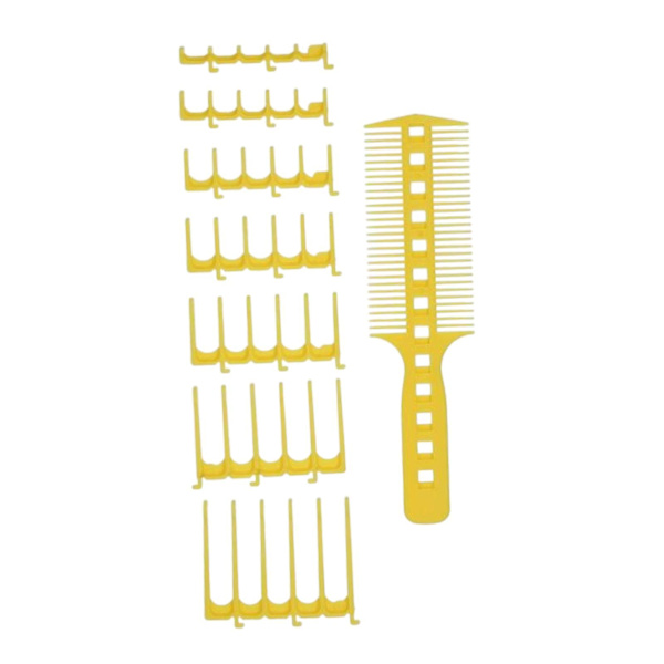 8 st DIY Hemklippning Kam Set Frisör Hårklippning Set För Barn Kvinnor Gul
