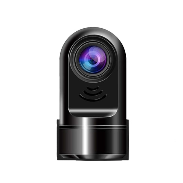 1080P HD 360 Roterande Mini ADAS Dashcam HD Night Vision Realistic USB Dashcam (svart)