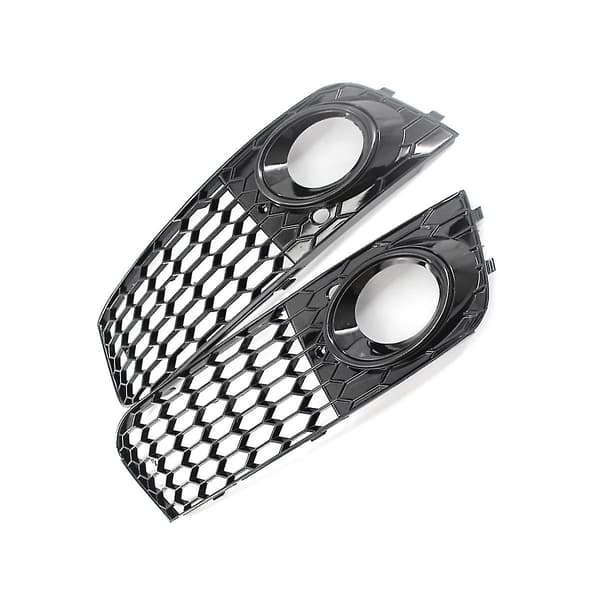 Mesh Tåkelysramme Tåkelampegitter For A4 B8 Rs4 2009-2012 Blankt Sort 8kd807682 8kd807681（Blankt Sort）