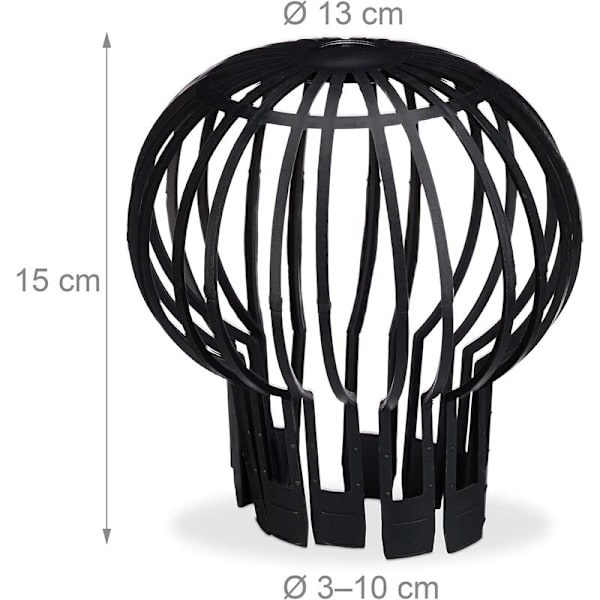 Sats med 4 avloppssil, plast, diameter 13 cm, PP