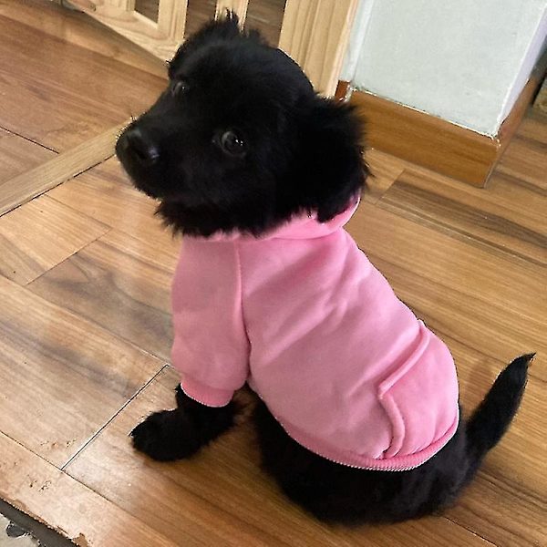 Koiravaatteet Talvi Lemmikki Huppari Bulldog Chihuahua Vaatteet Lemmikkitarvikkeet（l，pink）