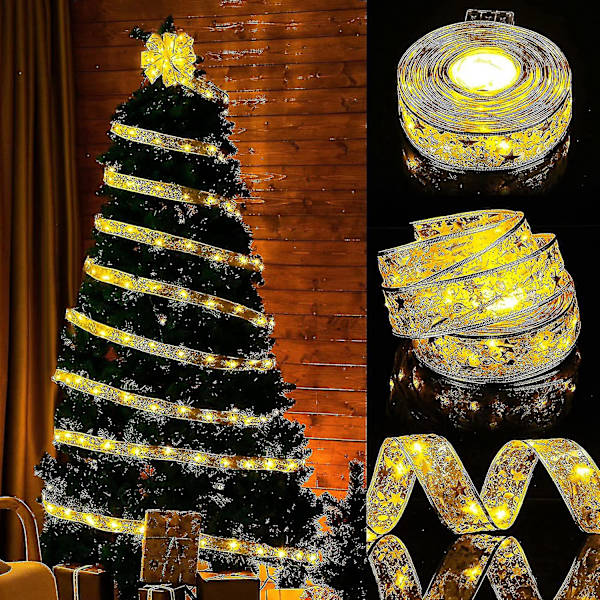 Led-bandlampa, sidenlampa, julbandlampa, julgransdekorationslampa