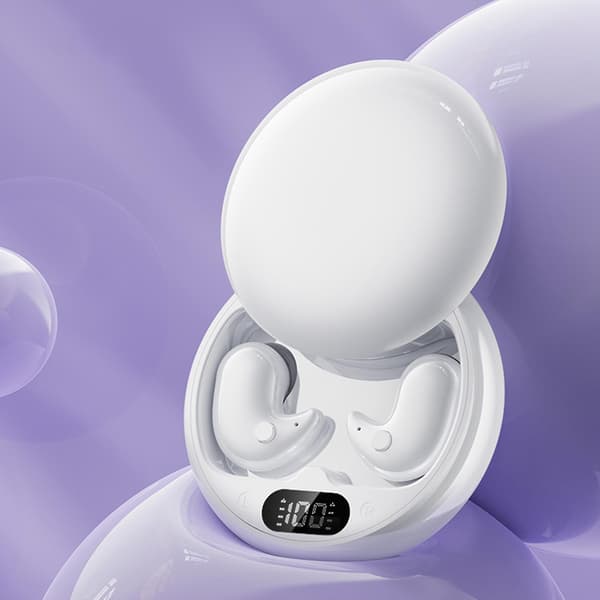 Smart Digital Trådlöst Bluetooth-headset In-Ear Brusreducerande Bluetooth-headset（Vit）