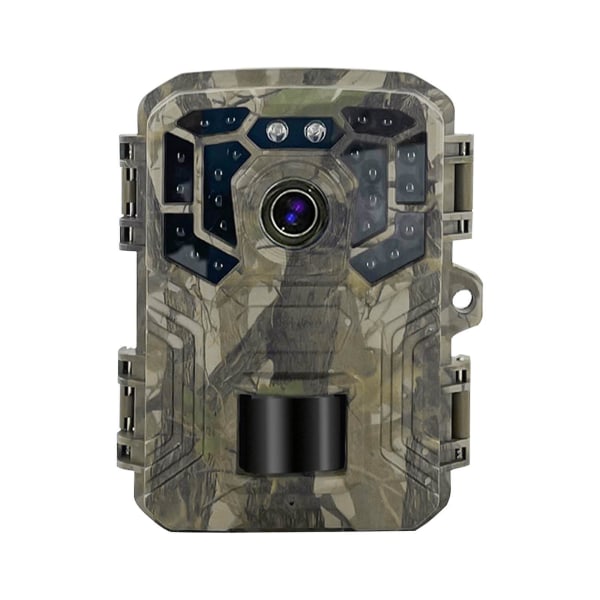 Minikamera Jaktkameraspel - 1080P 24MP-kamera med Night Vision Motion-aktiverad IP66-kamera 0,3s utlösningstid（A）