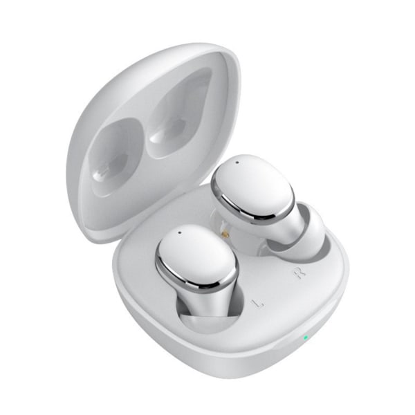 Bluetooth hörlurar Trådlösa hörlurar Bluetooth 5.3 sporthörlurar med mikrofon för samtal 20240451（Vit）