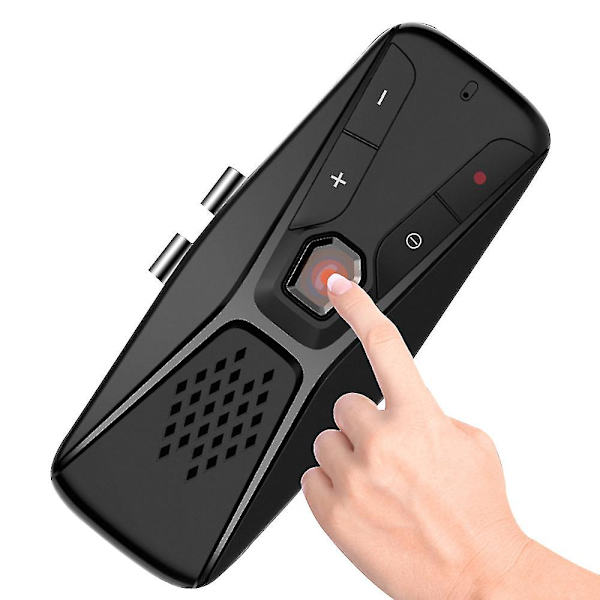 Handsfree Bluetooth 5.0 Bilkit Trådlös Högtalare Auto Solskydd Mp3-spelare Högtalare