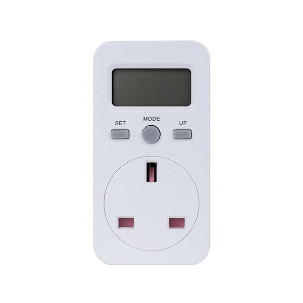 Plug-in energimonitor elmätare elförbrukning övervakning uttag Storbritannien
