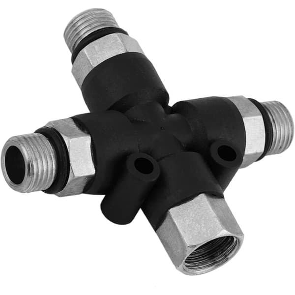 Pistolkompressor Pistol Slangadapter Splitter Koppling 1/8\" BSP 3 Vägs