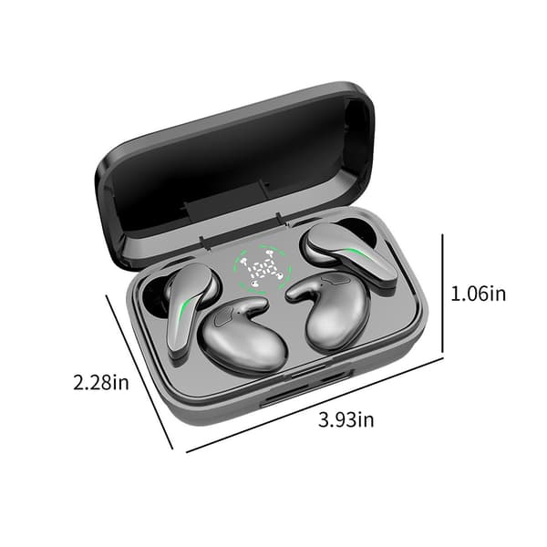 In Ear Dubbla Öronproppar Bluetooth 5.3 Ultra Lång Batteritid Samtalsbrusreducering Och Ingen Sensorisk Fördröjning Trådlösa Bluetooth Öronproppar（Svart）