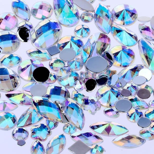 Vaaleanpunainen AB Diy Non hotfix Flatback akryyli kynsi kivet strassi korut 3d kynsi taidetta varten