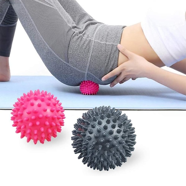 Hieront pallo | 2 kpl Fitness Fascia Hieront pallo - Ruusunpunainen + Harmaa 7 cm