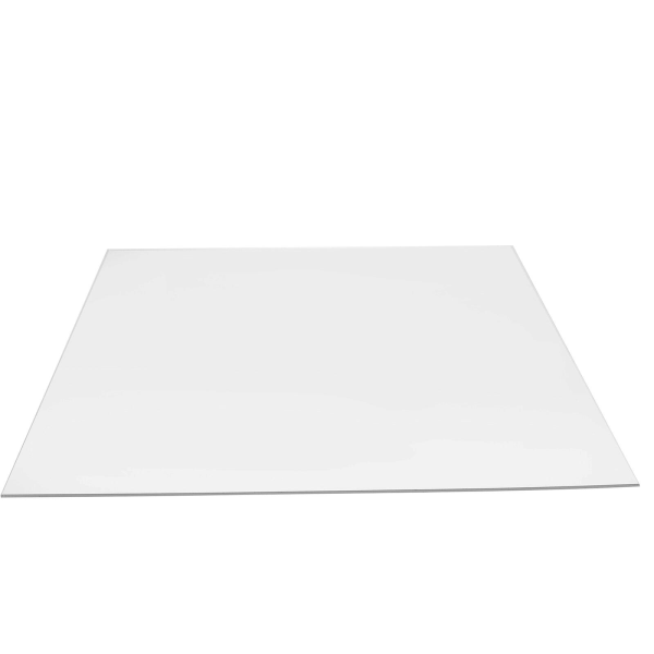 Plakatramme i akryl med transparent akrylplade og firkantet base (30,00 x 30,00 x 0,20 cm, som vist på billedet)