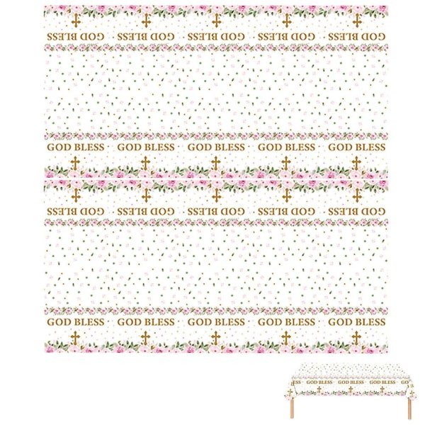 2 paketti pääsiäispöytäliinoja kertakäyttöisiä print pöytäliinoja Kauniita pöytäliinoja juhliin (274x137cm, eri värejä)