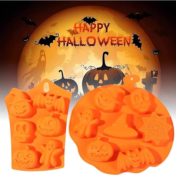 Silikone græskar kageform Halloween jul spøgelse græskar muffinform måne slik kage isform