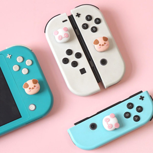 4x Analoga styrspaks tumgrepp joystick-greppskydd för Switch/Switch Lite/oled