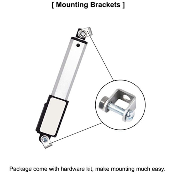 DC 12V vedenpitävä Ip54 Mini Lineaarinen Toimilaite 100 Mm Iskunpituinen Sähköinen Lineaarimoottori Ikkunanavaaja 30 Mm（Kuten Kuvassa）
