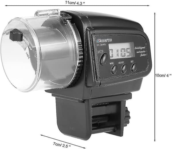 Timetop Digital Automatisk Fiskmatare Led Timer