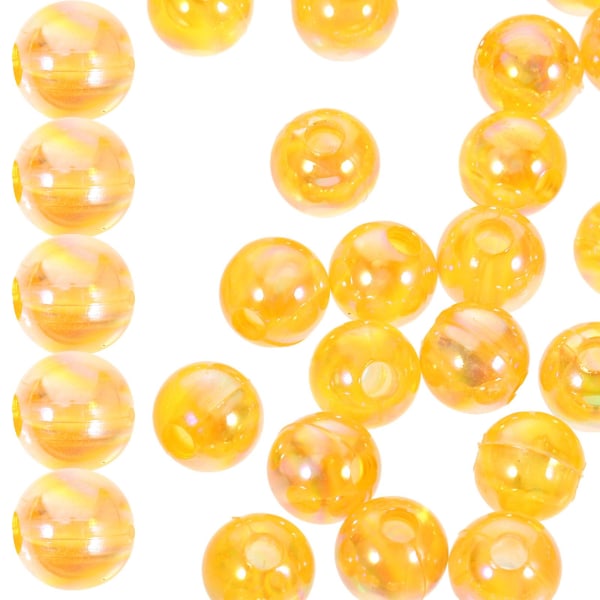 100 håndverksperler DIY løse perler dekorasjon spacer perler smykker lage perler løse perle dekorasjon (0.60X0.60X0.60CM, som vist på bildet)