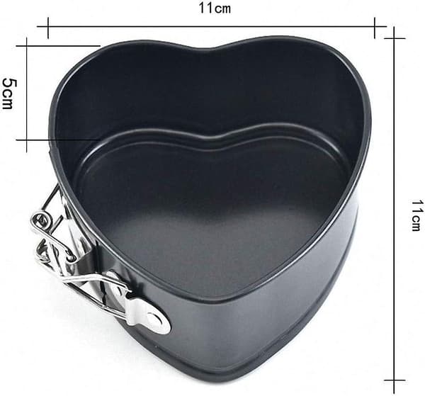 Mini Non-Stick Hjärtformad Springform PanNon-stick Springform Pan DIY Hjärtformad Kakform