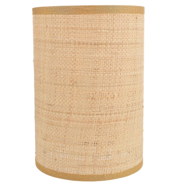 Rattaninen lampunvarjostin koristeellinen sisätilojen lampunvarjostin E27/e14 lattiavalaisin rottinkinen lampunvarjostin (20.50X14.00X14.00CM, kuten kuvassa näkyy)