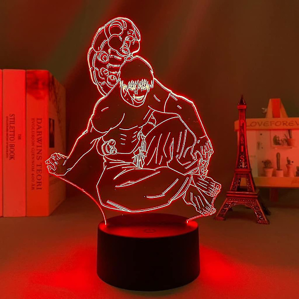 Manga LED-lys Jujutsu Kaisen Toji Fushiguro til soveværelsesindretning Natlys Jujutsu Kaisen Gave Akryl Anime 3d Lampe Værelsesindretning