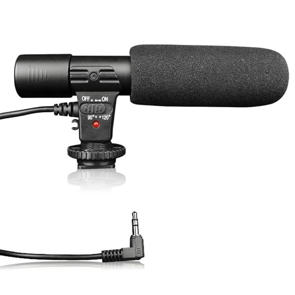 Universal videomikrofon med stötsäker fäste för Dslr-kamera 5103 | Fyndiq