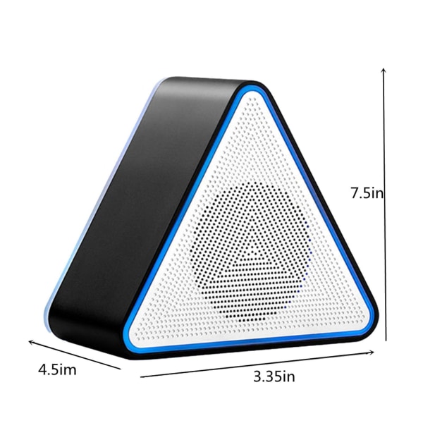 Bärbar Bluetooth-högtalare RGB-lampor Utomhus Tung subwoofer Ljud Med Stor Volym（Svart）