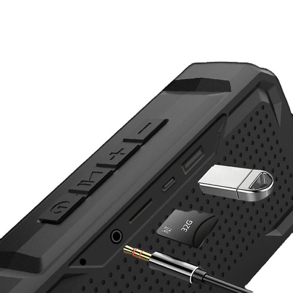 Trådlös bluetooth-högtalare utomhus vattentät bärbar minihögtalare stereokort subwoofer
